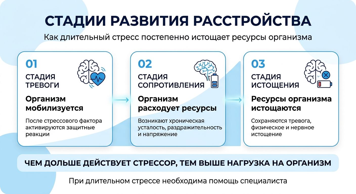 Лечение стресса в Селидово инфографика